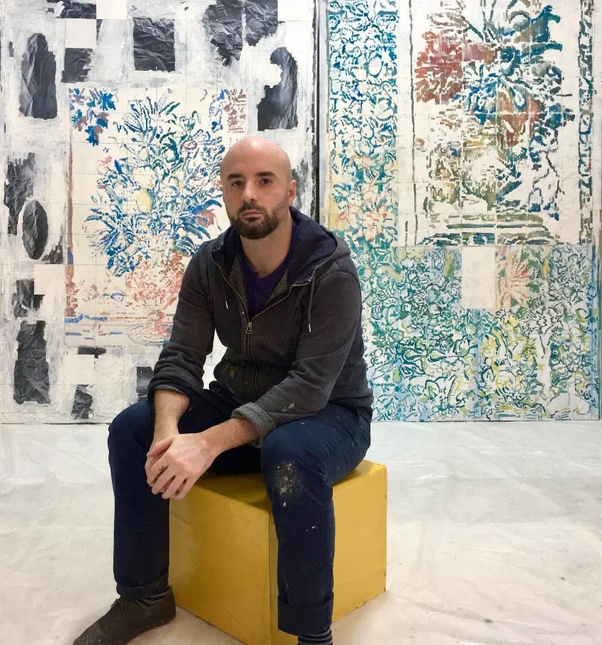 Armando Rabadán en el taller