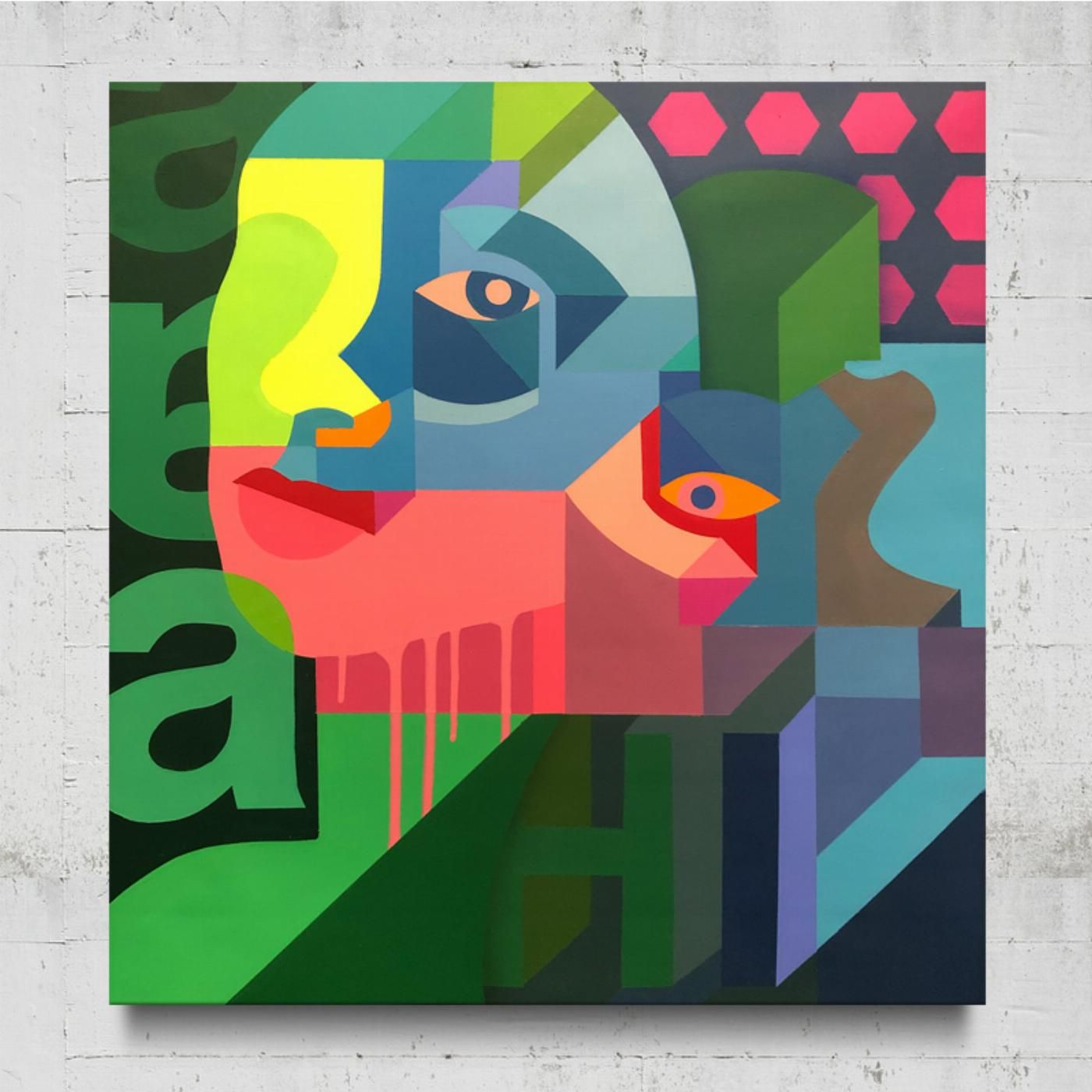 Cubismo Gráfico Artista Venezolano Colorido