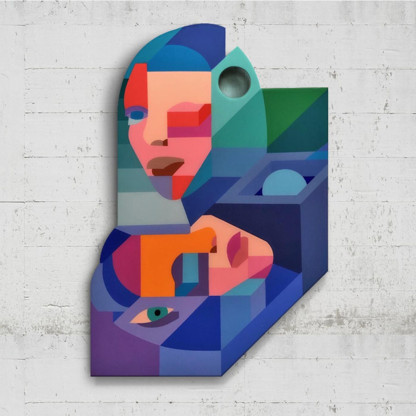 Cubismo Colorido Gráfico Mujeres