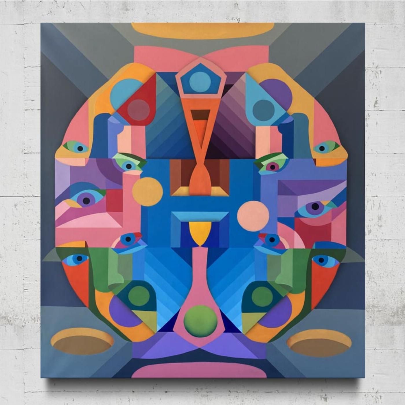 Cubismo Colorido Arte Abstracto Artista Venezolano EEUU