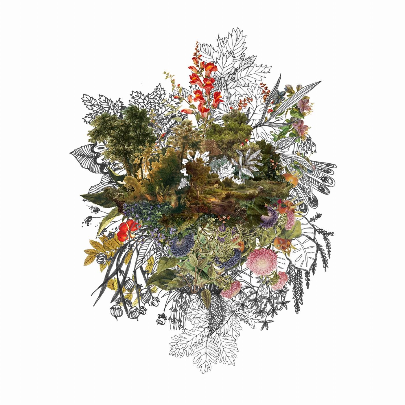 Arte digital plantas y flores