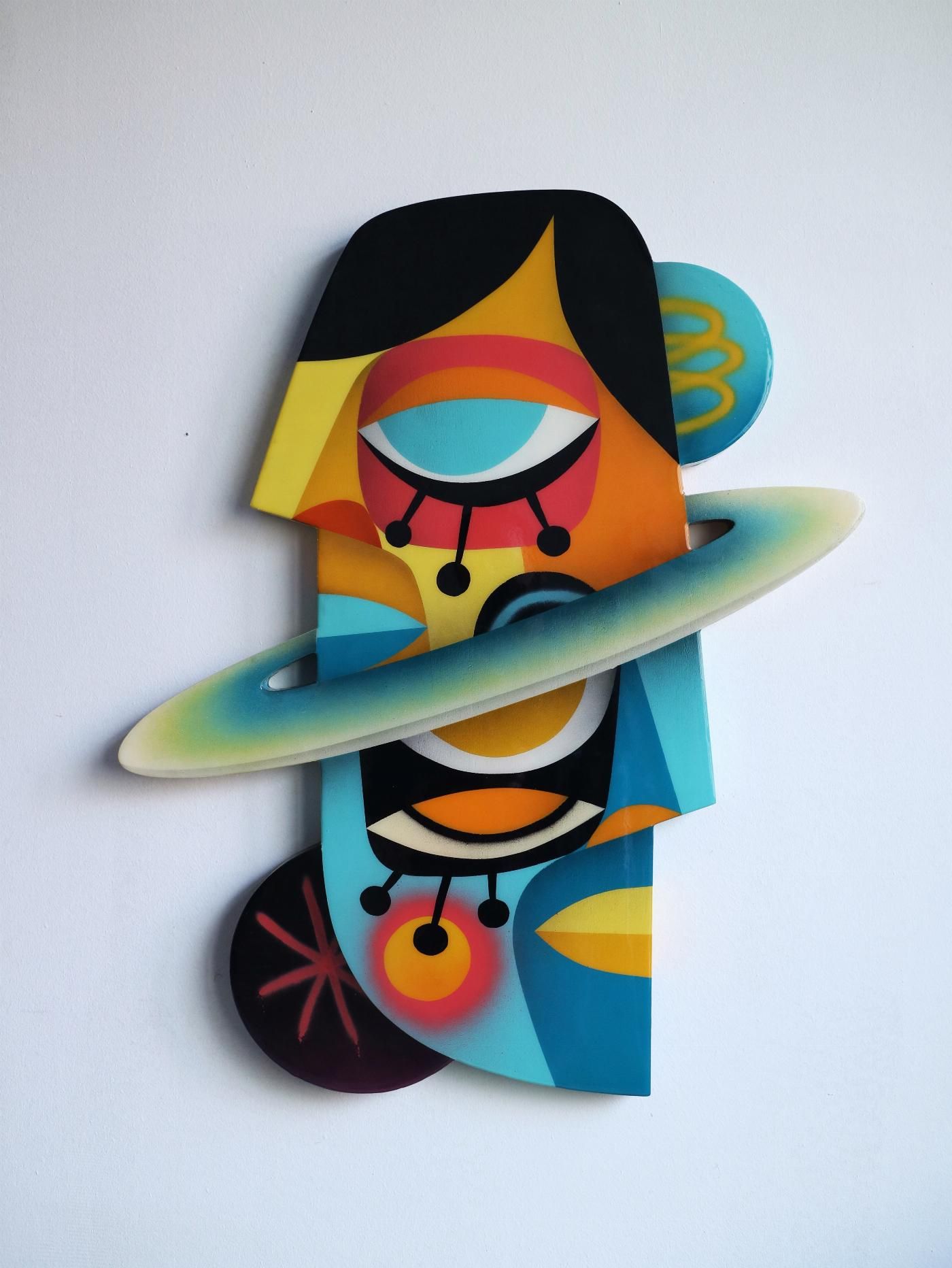 escultura mural street art